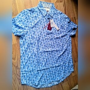 Report Collection NWT mens Casual Shirt, Sz S MSRP $59.